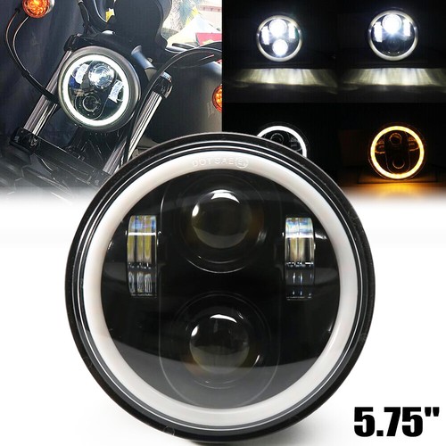 5.75" LED Projector Headlight W/ Halo – Hi/Lo Beam For Harley Davidson Dyna & More – RIDROID
