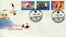 2007 Christmas Island Christmas FDC - Port Hedland Pictorial PMK