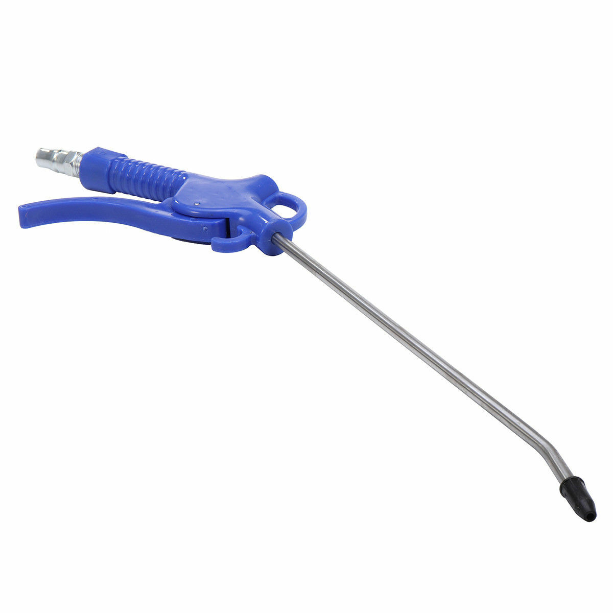 13" Long Offset Angle Nozzle Air Blow Gun - Pistol Grip Brass Tool With PM20 Adapter