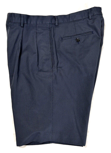 Daniel Cremieux Pleated Chino Golf Shorts Mens 34 Blue Signature Collection