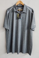 Nike Dri-Fit Golf Tour Performance Short Sleeve Polo Shirt Gray Men's Size XL