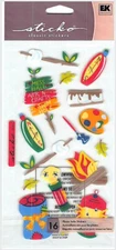 NIP EK Success Sticko Stickers SUMMER CAMP Sleeping Bag Fire Camping Stickers