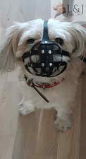 Leather Dog Muzzle Shih Tzu other flat face faced short snout dogs Durable