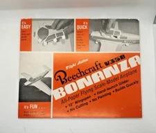 Vintage Beechcraft Bonanza Model Paper Airplane V35B Flight Action 1977 NOS