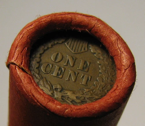 ROLL OF 55 INDIAN HEAD CENTS FROM PRIVATE COIN COLLECTION PENNY SET LOT 11