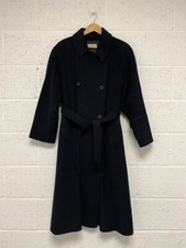 Crofts Harrogate Jobis Vintage Lambswool Cashmere Double Breasted Coat Navy - 42