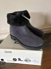 COUGAR WOMEN  KENDAL WATERPROOF GREY SUEDE FAUX-FUR BOOTIE. SZ 7 & 8