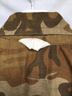 Vtg Ranger Camo Reversible Green Brown Jacket Hunting Military