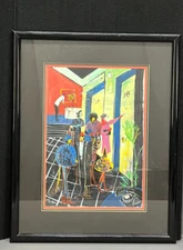 Original CS Mau Cherie Salerno Signed Acrylic APARTMENT 3B Painting 24" x 30"