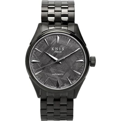 KNIS KYOTO KN001-MTBK Meteorite Dial Black Analog Men