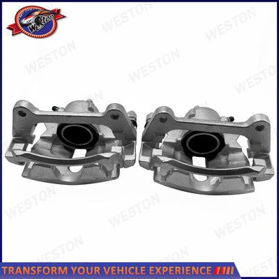 Front Brake Calipers w/ Brackets Pair for Volkswagen Taos Audi A3 Tt TTS Quattro
