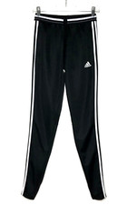 Adidas Climacool Track Pants Women's XS Black 3 Stripes Ankle Zip Soccer