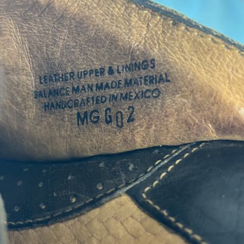 Zueco de lana de cuero tejido Born Mules Southwest Boho zapatos sin cordones para mujer talla 8 - Imagen 11 de 14