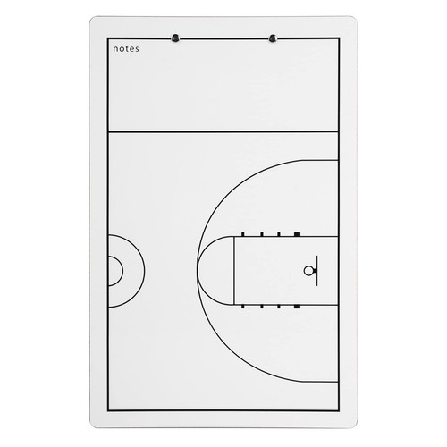 Trocken abwischbares Basketball Klemmbrett für Trainer doppelseitiges Brett, Sport weiß  - Bild 5 von 5