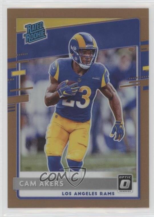 2020 Panini Donruss Optic Rated Rookies Bronze Prizm Cam Akers #175 8d4