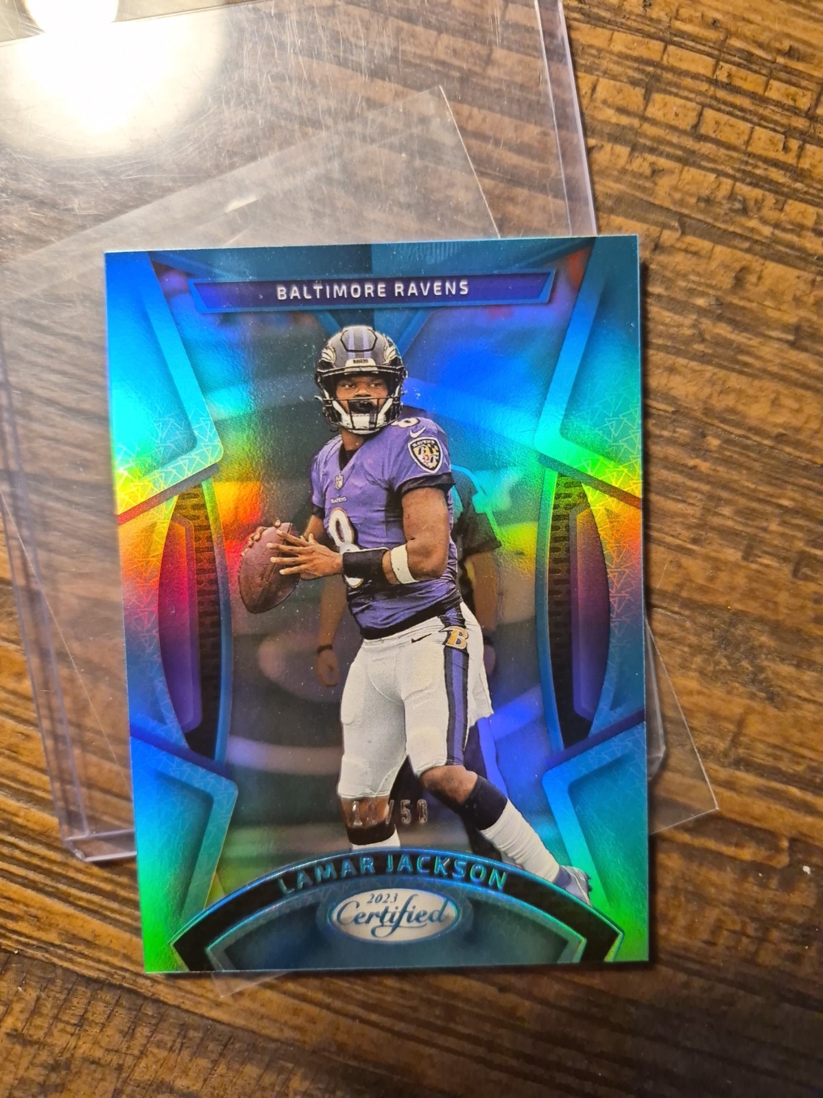 2023 Panini Certified - Lamar Jackson #65 Mirror Teal /50