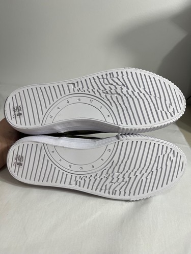 McQ Alexander McQueen Swallow Vulc Zapatillas Sin Cordones Militar Caqui EU 40 US 10 - Imagen 7 de 8