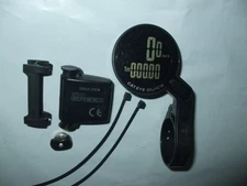 Cateye Quick Cycling Computer, Black, Out-Front, CC-RS100W