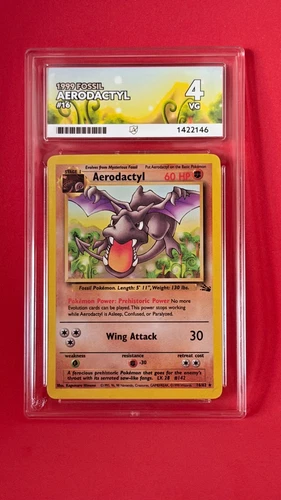 1999 Aerodactyl 16/62 ACE 4 Graded WOTC Vintage Rare