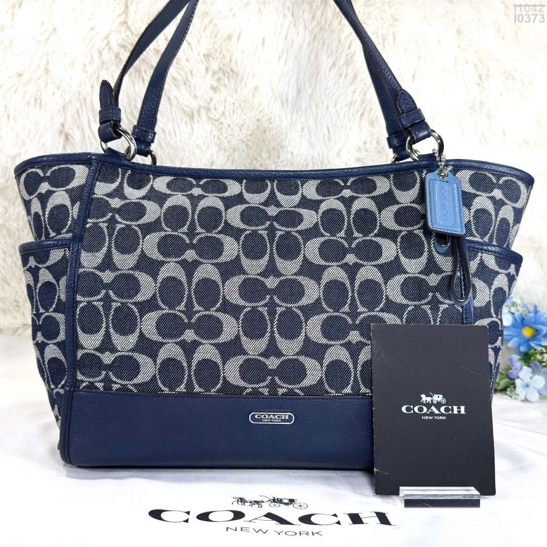 Coach Tote Blue Bags & Handbags for Women for sale | eBay