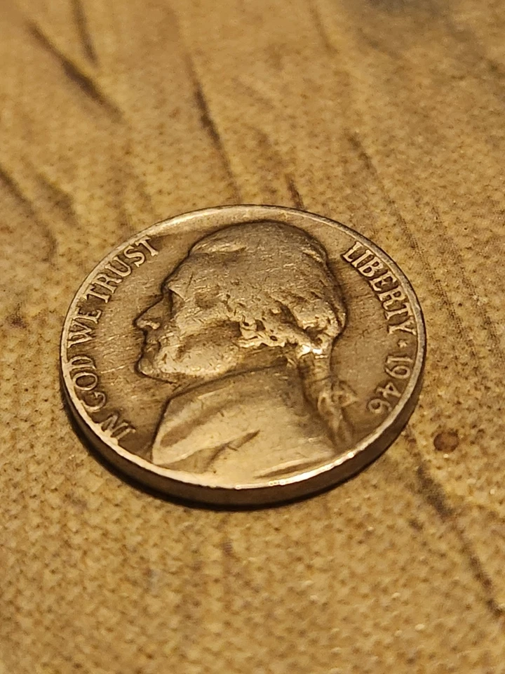 1946 Jefferson Nickel Rare No mint mark - Image 3 of 4