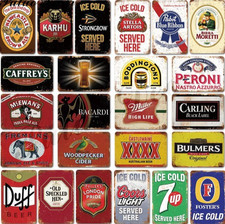 Drinks Metal Sign Plaque Tin Man Cave Pub Décor Bar Garage Tiki Shed Signs Gift
