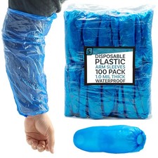 Disposable Arm Sleeve Covers - 18 Waterproof Polyethylene Protective Over