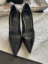 stuart Weitzman Eva 75 Black Slingback 5.m JI00