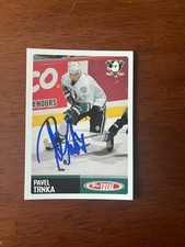 PAVEL TRNKA AUTOGRAPH 2003 TOPPS TOTAL ANAHEIM DUCKS