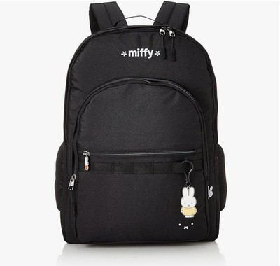 NEW Miffy Face Backpack Bag Black 30L Adult Size Japan Limited W32×H44×D17cm
