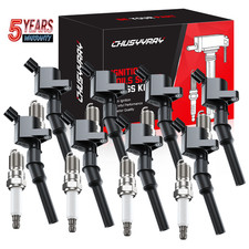 8x Ignition Coil Pack Iridium Spark Plug For Ford E-150 Club Wagon 2003 V6 4.2l 8x Ignition Coil Pack Iridium Spark Plug For Ford E-150 Club Wagon 2003 V6 4.2l