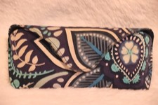 Vera Bradley Blue Island Medallion Eyeglasses Case Hard Shell Magnetic Closure