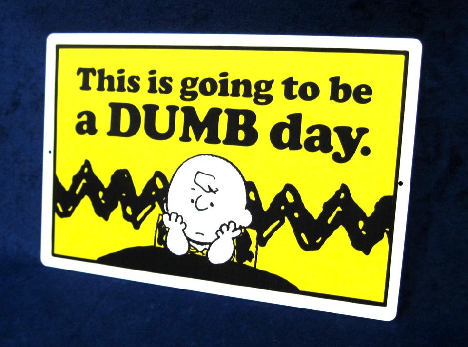 CHARLIE BROWN'S DAY - Full Color Metal Sign ~ Garage Man Cave Bar ~ MADE in USA - Image 4 of 4