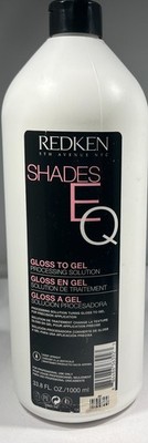 (DMG CAP) Redken Shades EQ Gloss To Gel Processing Solution, 33.8 oz.