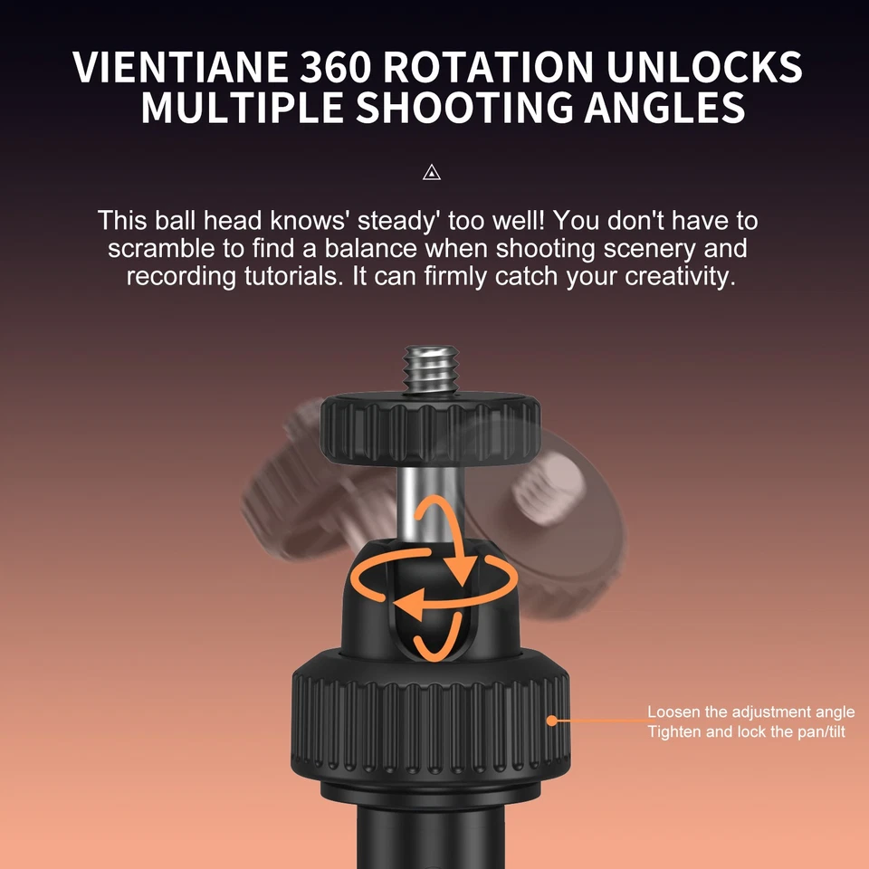 Stable Camera Tripod Selfie Stick Mini Stand Extendable - Image 4 of 4