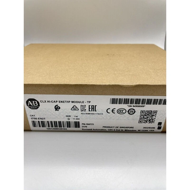 New Factory Sealed Allen Bradley 1756-EN2T ControlLogix EtherNet/IP US Free Tax - Image 3 of 4