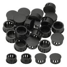 Plastic Hole Plugs, 99 Pcs 5/7"(18mm) Round Plastic Hole Caps, Black