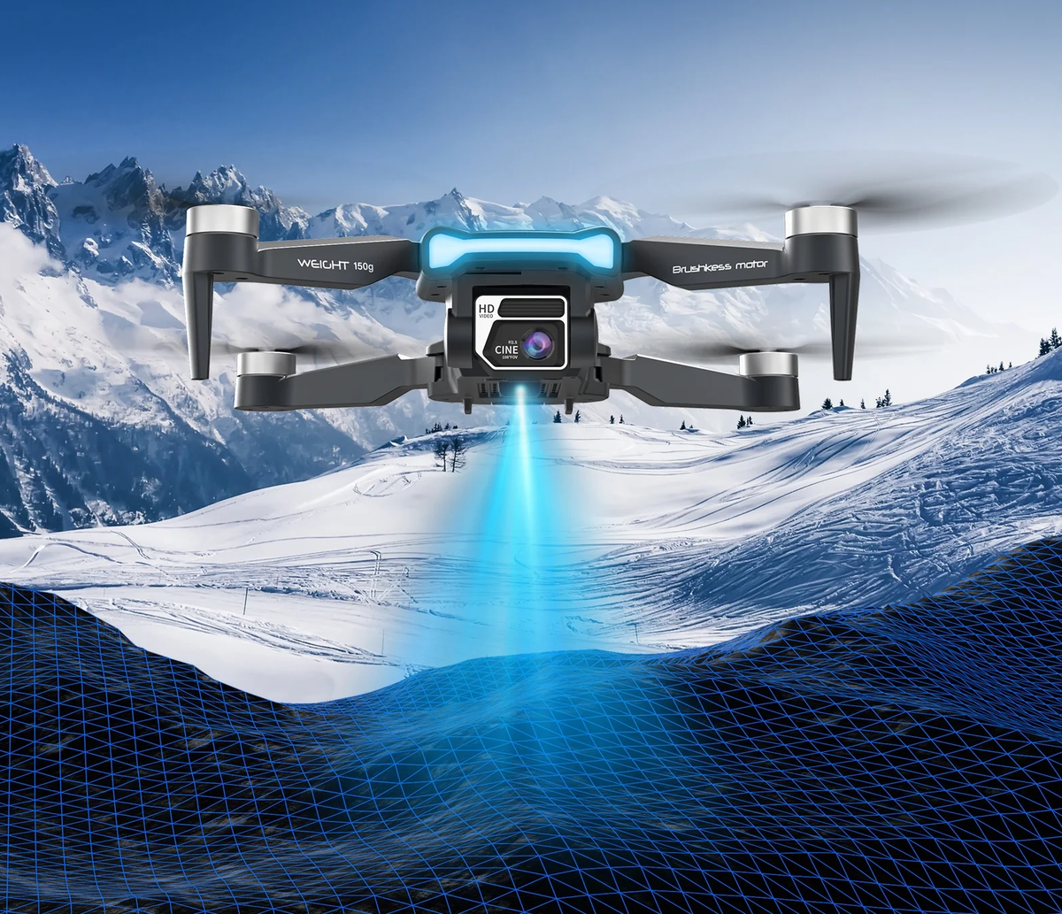 AUOSHI F194 GPS Foldable Drone with Camera, Gray | eBay