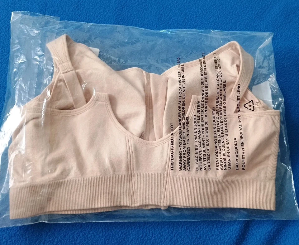 Anita Mastectomy Nude Bra Zip Front Adjustable Straps, XXL - Style Lynn - Image 2 of 4