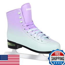 SMOOJOY Figure Ice Skates for Women and Men - Air Cushion Deluxe Hockey Ice Skat