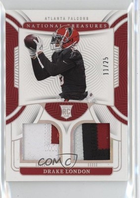 2022 Panini National Treasures Holo Silver 11/25 Drake London #RDM-DLO RC 1q7