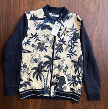 Scotch Soda Palm Tree Blue Bomber Jacket - XXL