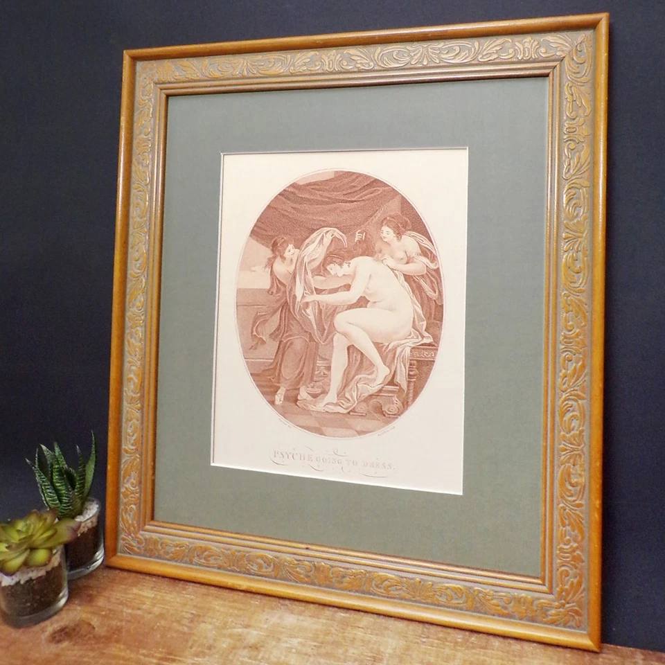 Bartolozzi Print Framed Italian Wall Art Stipple Engraving Reproduction Antique - Image 2 of 4