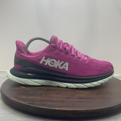 Hoka One One Womens Mach 4 1113529 FFBL Purple Running Shoes Sneakers Size 9.5 B