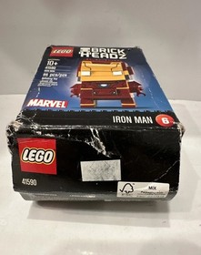 LEGO 41590 BRICKHEADZ Iron Man Sealed New DAMAGE BOX