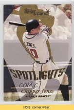 2000 Topps Stars Spotlights Chipper Jones #158 HOF READ 0c6