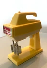 Vintage 80s Barbie Doll Stand Mixer Wind Up Toy Works Yellow Plastic