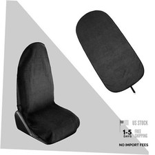 Waterproof Towel Car Seat Cover - Sweatproof Non-Slip - Black
