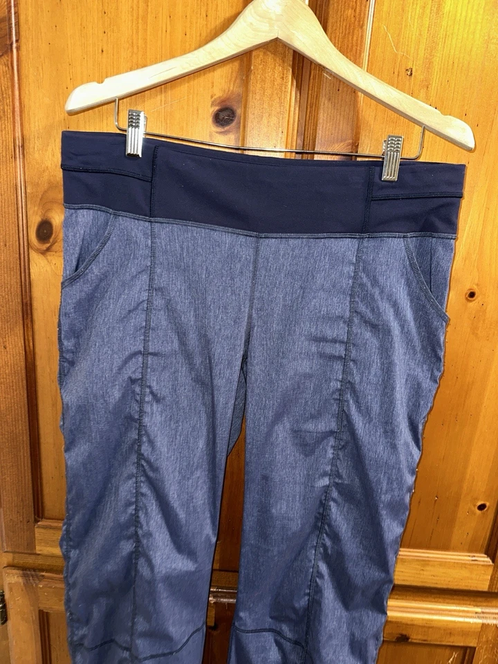 Lucy Women’s L Get Going Pants Sweatpants Dance Studio Blue Active Yoga Running - Image 2 of 4