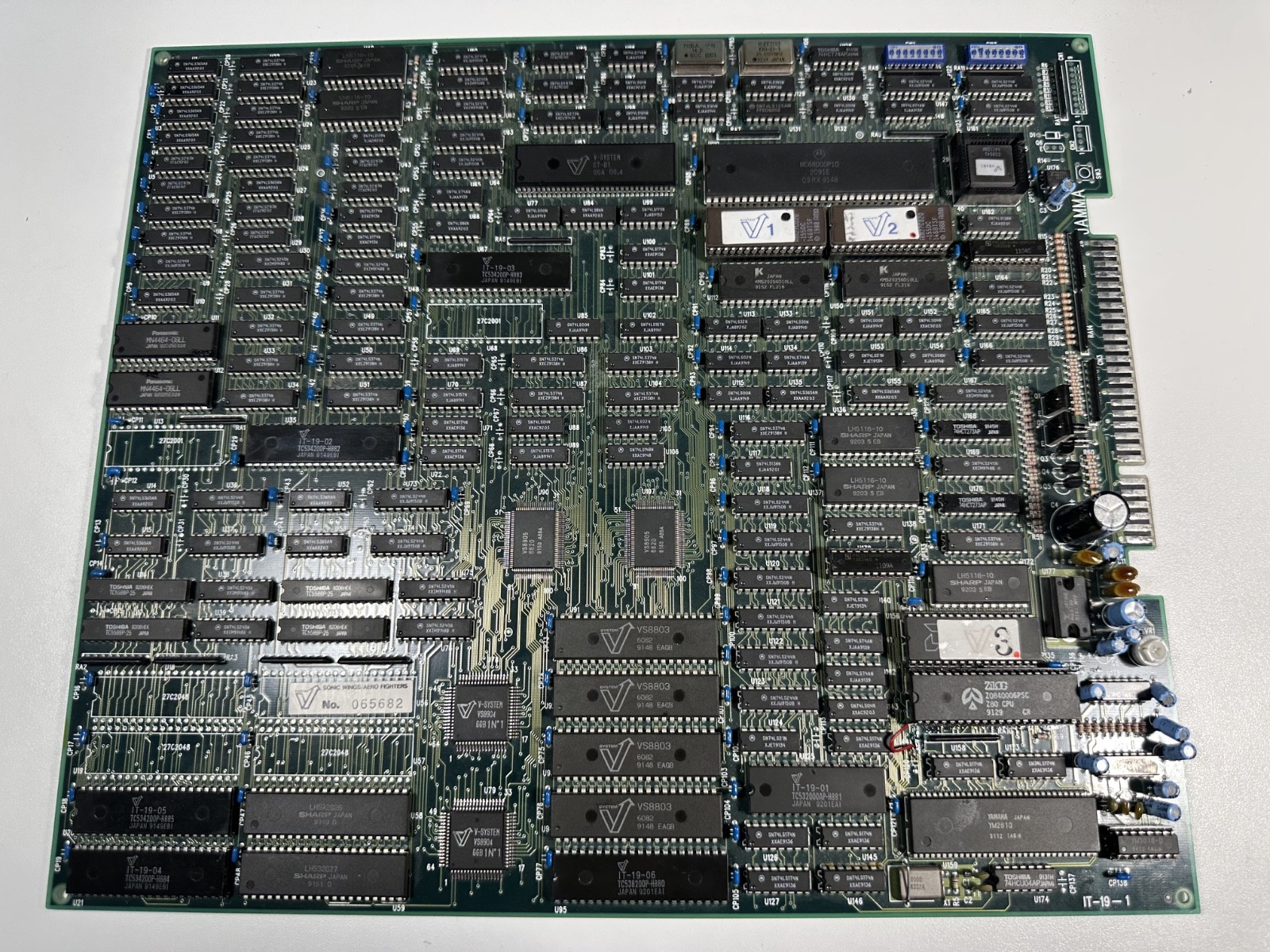 Sonic Wings Aero Fighters Arcade PCB Board JAMMA - No Audio - Work Done